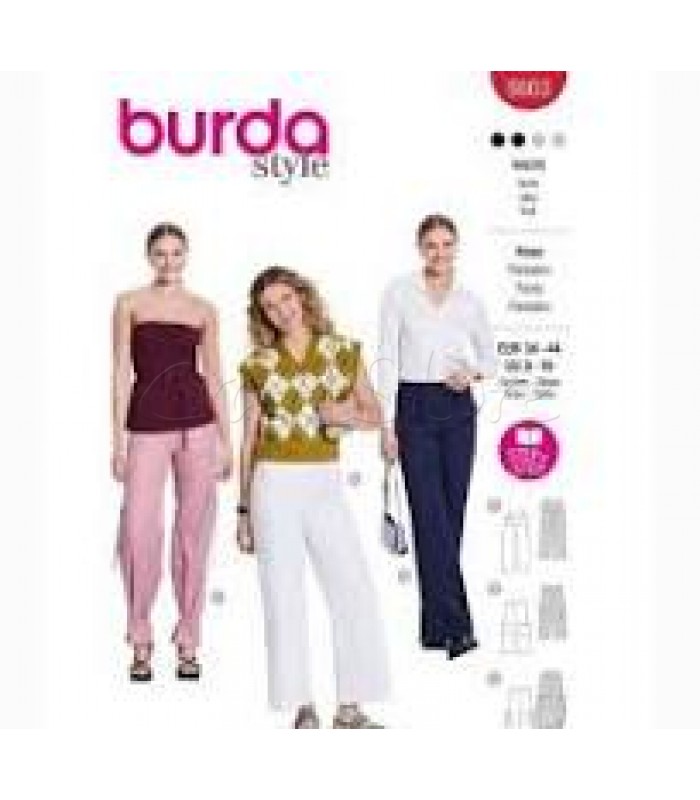 Burda πατρόν  παντελόνι 5663
